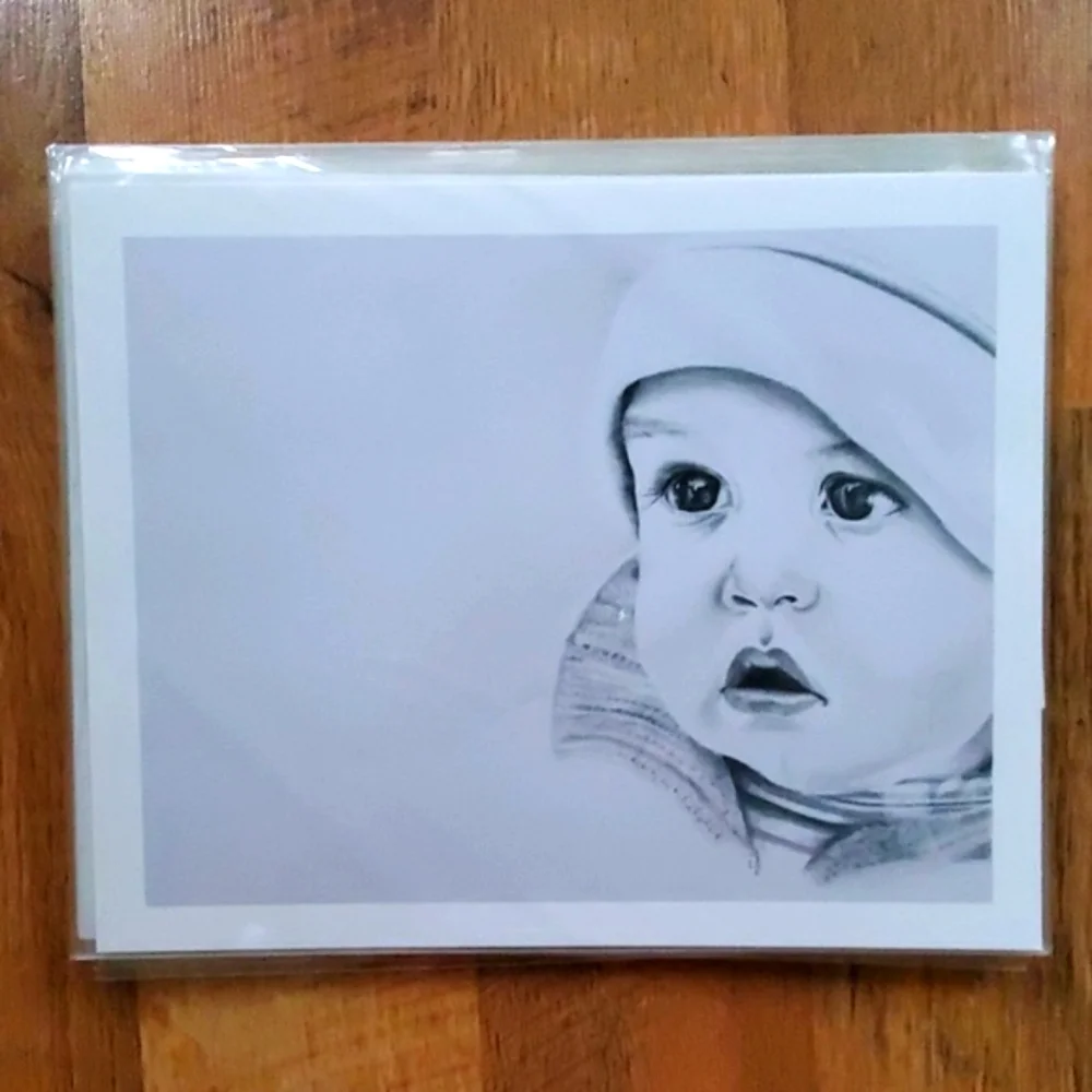Hand Drawn‎ Print of Child 